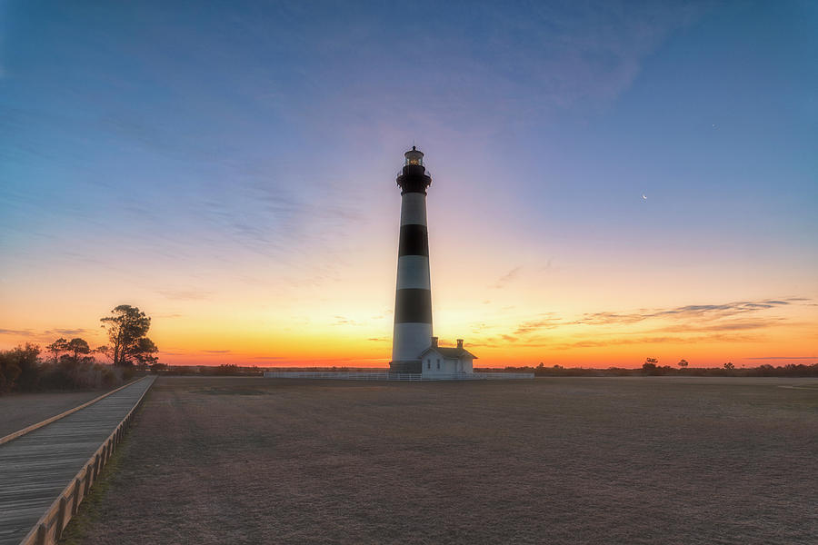 Lighthouse Photograph - At Early Mornings Light by Russell Pugh