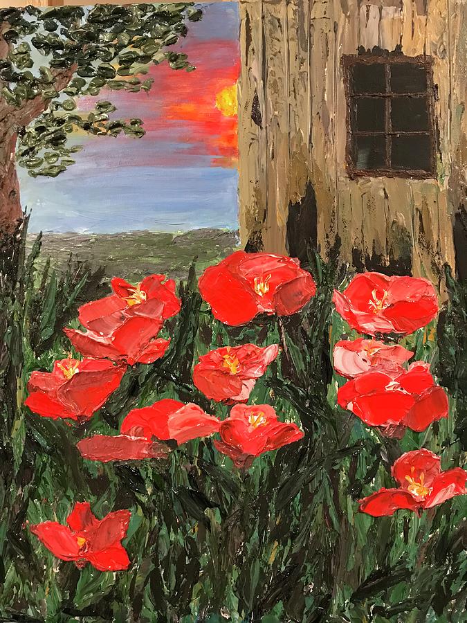 At Sunset by the Old Barn by Ovidiu Ervin Gruia At Sunset by the Old Barn by Ovidiu Ervin Gruia