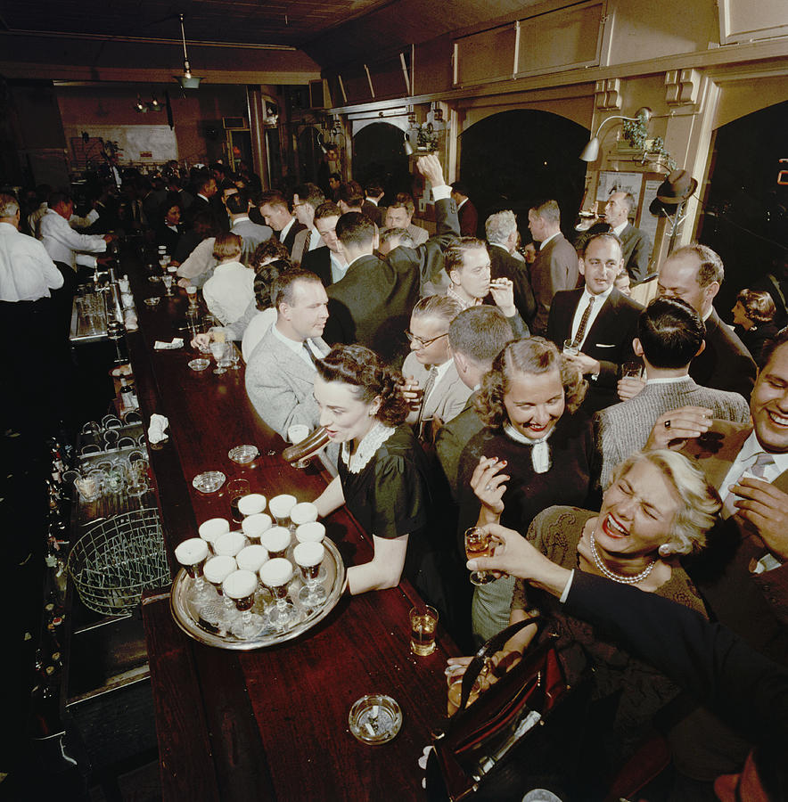At The Buena Vista Bar Photograph by Nat Farbman At The Buena Vista Bar Photograph by Nat Farbman