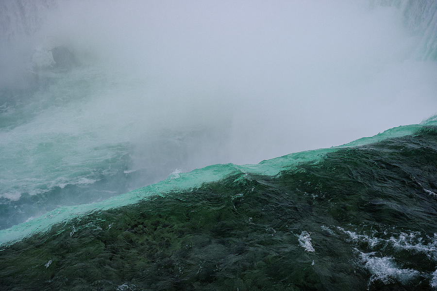 At The Edge Of Horseshoe Falls Niagara Photograph