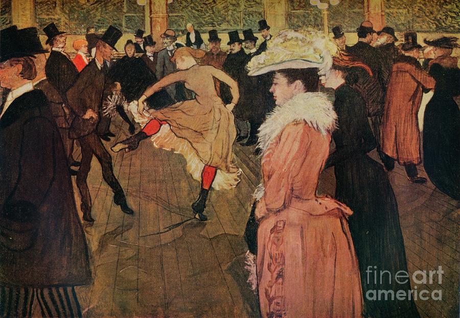 At The Moulin Rouge, The Dance, 1890 Drawing by Print Collector