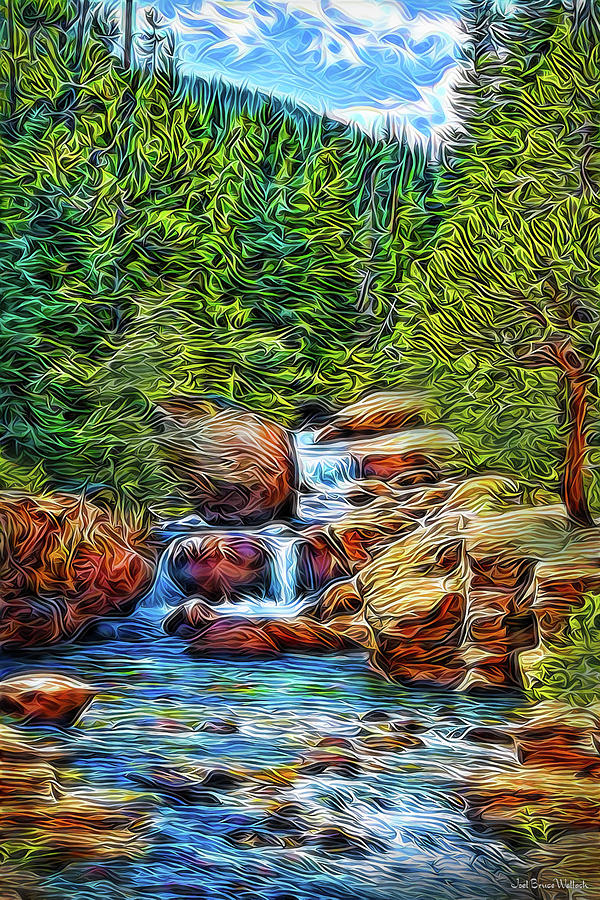 At The Speed Of Water Digital Art by Joel Bruce Wallach