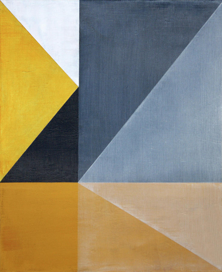Geometric Painting - At this Point by Victoria Kloch