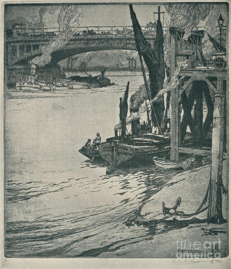 At Vauxhall, 1925. Artist Sir Leslie Drawing by Print Collector