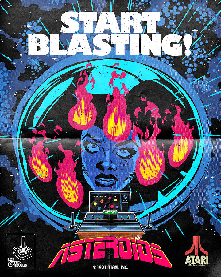 Atari X Asteroids (Edition #529) Digital Art by 50 Years of Atari NFT Collection by Butcher Billy Atari X Asteroids (Edition #529) Digital Art by 50 Years of Atari NFT Collection by Butcher Billy