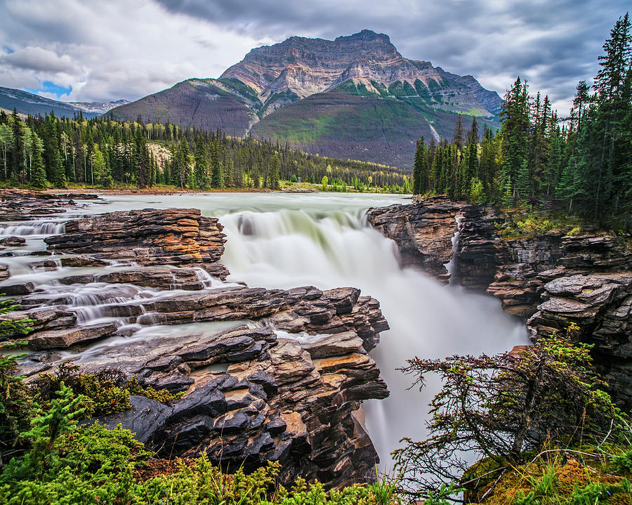 Athabasca Falls Jasper National Park Alberta Canada Banff Photograph by Toby McGuire