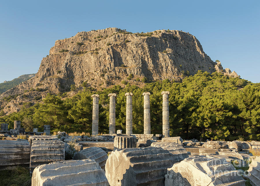 Greek Photograph - Athena Polias Temple by David Parker/science Photo Library