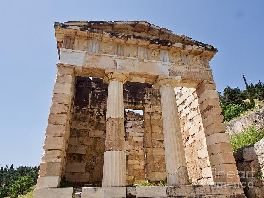 Athenian Treasury in Delphi, Greece Photograph by L Bosco