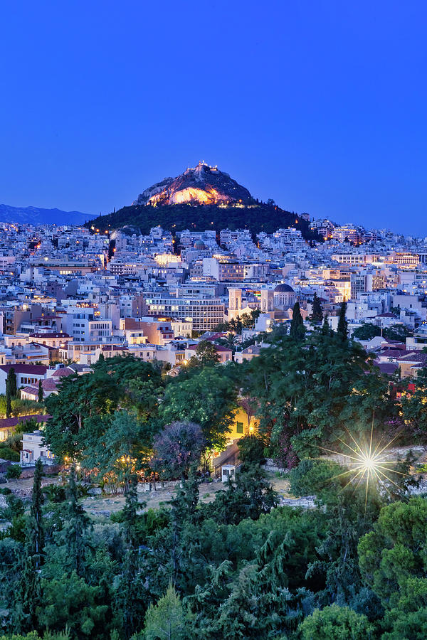 Athens Cityscape, Greece Digital Art by Claudia Uripos