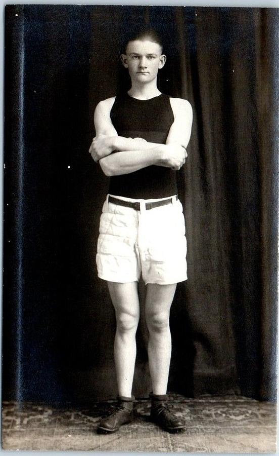 Athlete Basketball Player Uniform 1910s Painting