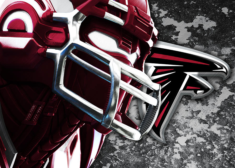 Atlanta Falcons Skull Art Digital Art by William Ng - Pixels