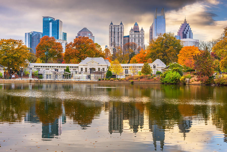 Atlanta Photograph - Atlanta, Georgia, Usa Piedmont Park by Sean Pavone