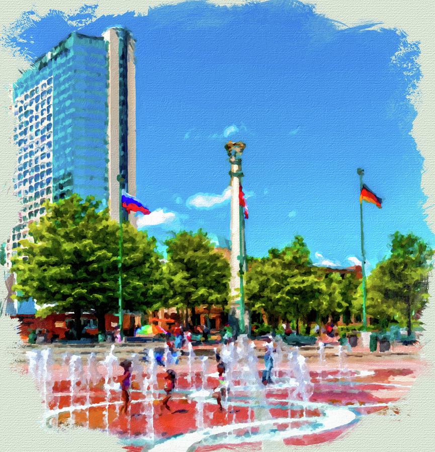Atlanta Olympic Fountain Photograph by Darryl Brooks