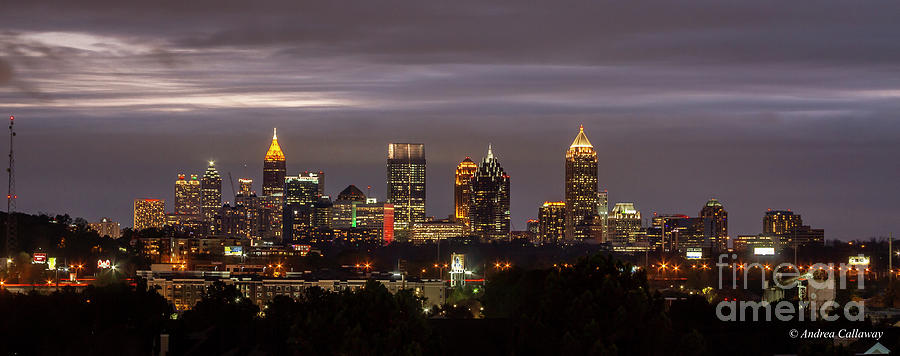 Capital Of The South Atlanta Skyline Cityscape Art Photograph by Andrea Callaway