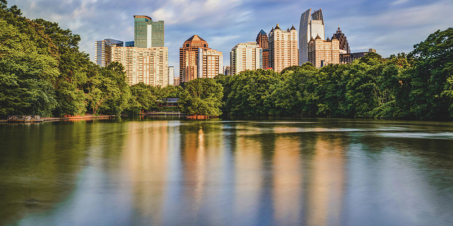 Atlanta Skyline Panorama From Piedmont Park Photograph by Gregory Ballos