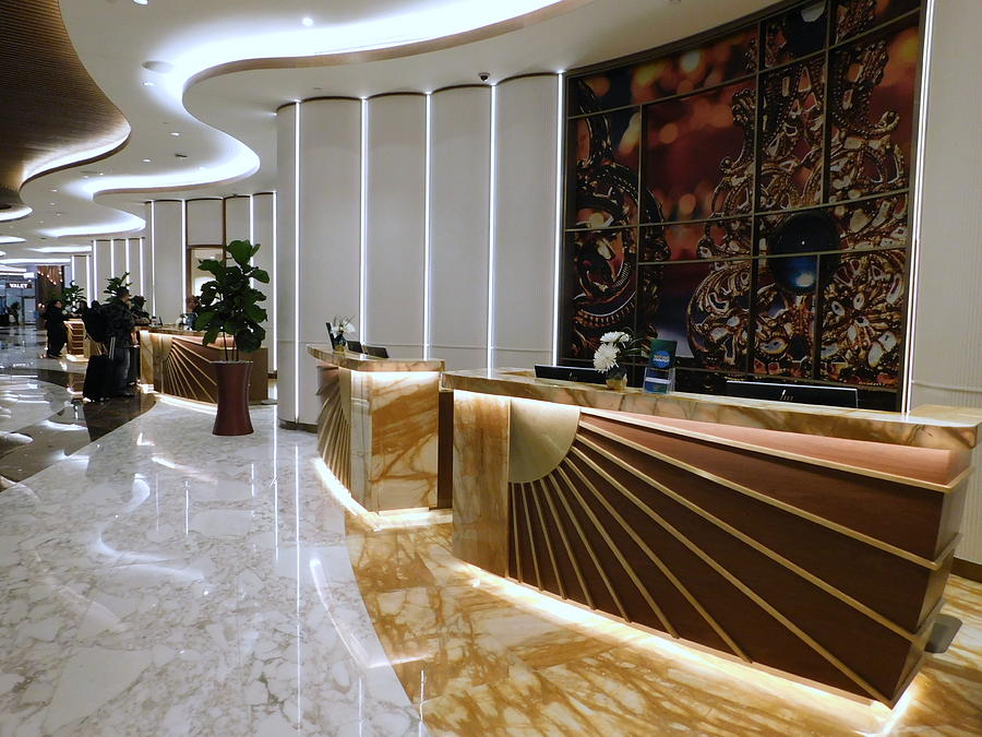 Lobby Photograph - ATLANTIC CITY Series - Hard Rock Hotel Lobby by Arlane Crump