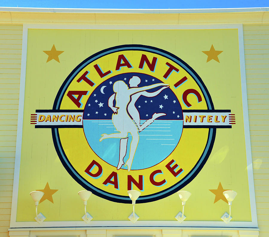 Atlantic Dance sign Disneys Boardwalk Photograph by David Lee Thompson