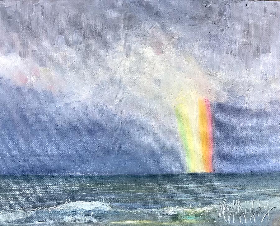 Atlantic Rainbow  Painting by Maggii Sarfaty