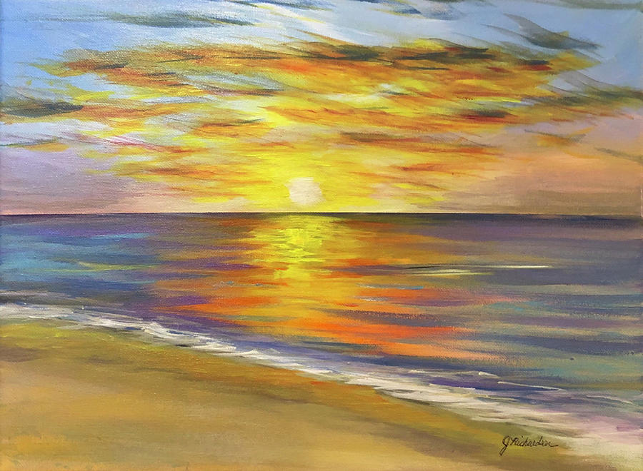 Atlantic Sunrise Painting by Jennifer Richardson - Fine Art America