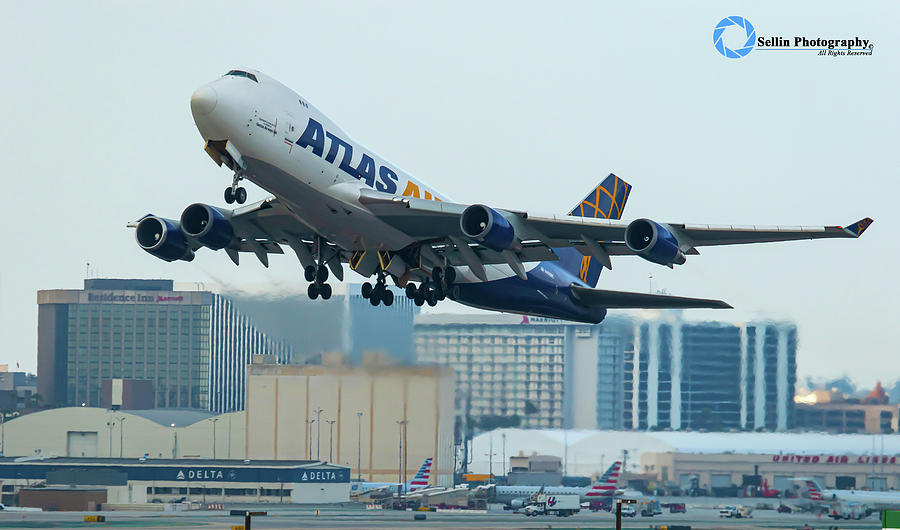 Atlas Air Departure Photograph by Frank Sellin