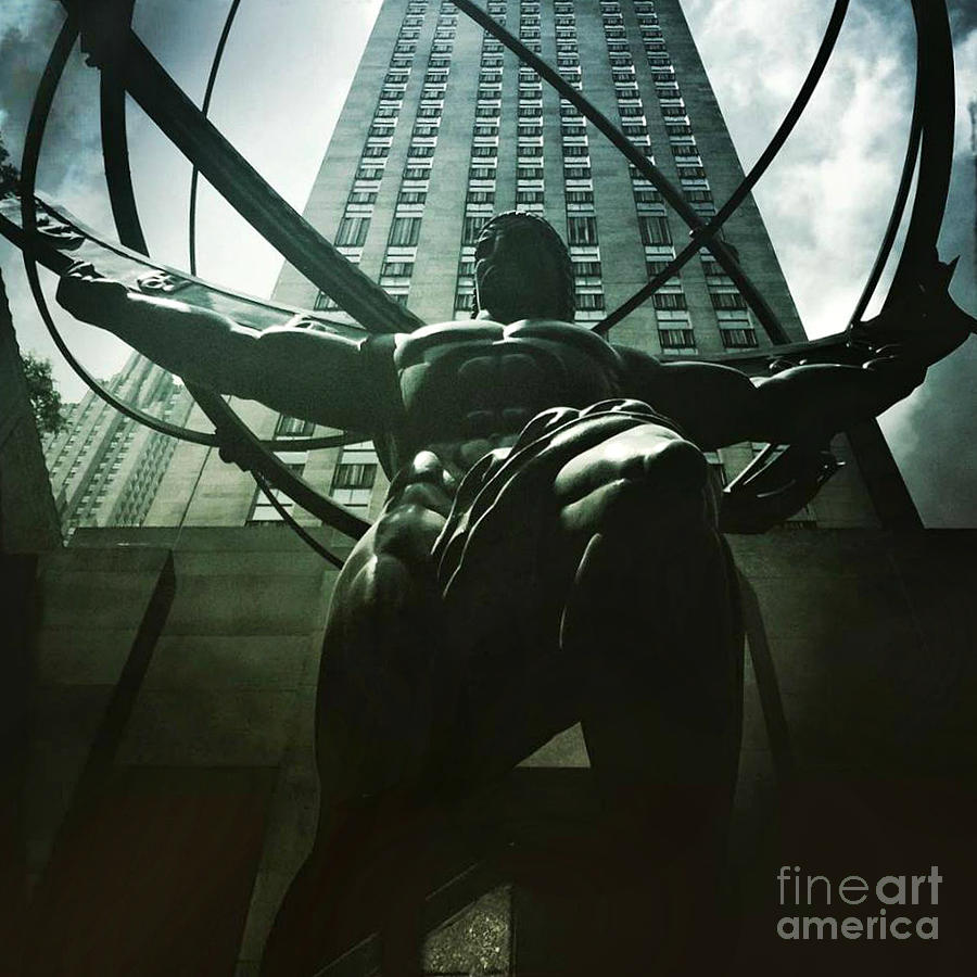 Atlas Holding Up the Sky - Rockefeller Center New York Photograph by Miriam Danar