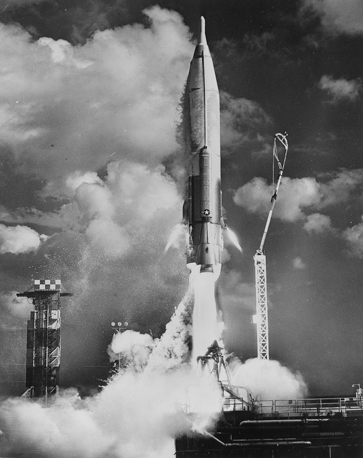 Atlas Launch Photograph by Fox Photos Atlas Launch Photograph by Fox Photos