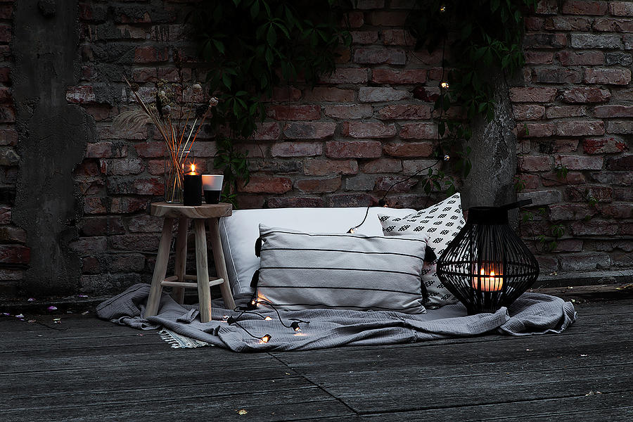 Atmospheric Decoration For A Cosy Summer Evening On The Terrace Photograph by Hej.hem Interior