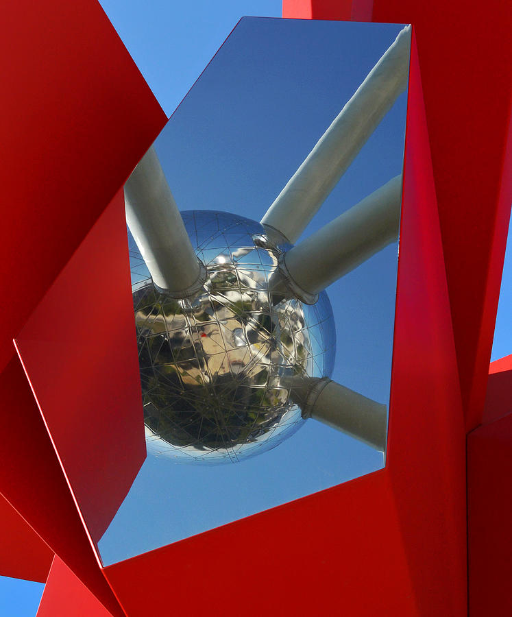 Red Photograph - Atomic Art by Lus Joosten Red Photograph - Atomic Art by Lus Joosten