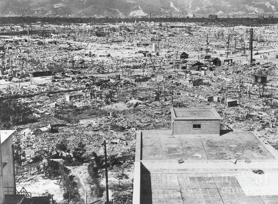 Atomic Bomb Destruction In Hiroshima Photograph by Bettmann