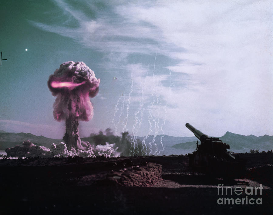 Atomic Shell Explosion Photograph by Bettmann