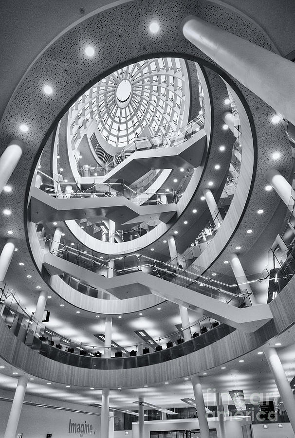 Atrium No1, Liverpool Library Photograph by Philip Preston