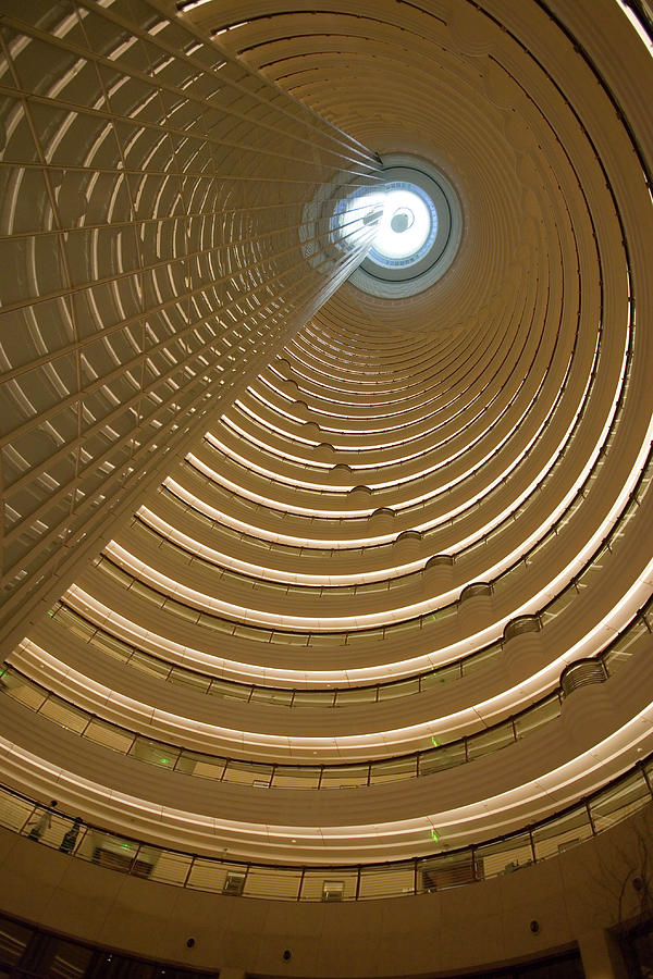 Atrium Of Grand Hyatt From Patio Bar On Photograph by Lonely Planet