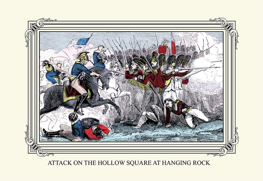 Attack on the Hollow Square at Hanging Rock Painting by William Croome