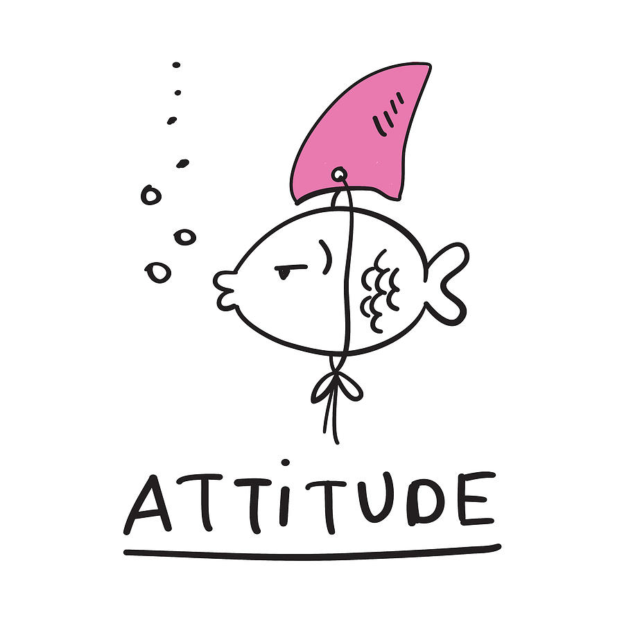 Attitude - Baby Room Nursery Art Poster Print by Dadada Shop Attitude - Baby Room Nursery Art Poster Print by Dadada Shop