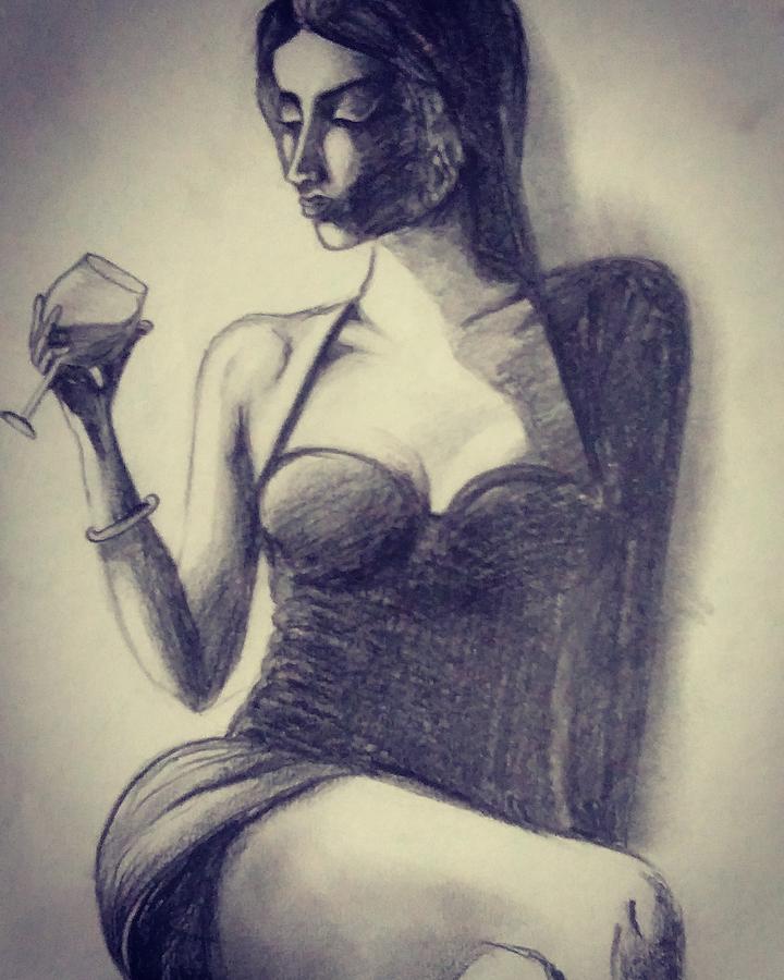 AttitudePencil Sketch By VIKRAM CHOPDE Drawing Fine Art for Sell