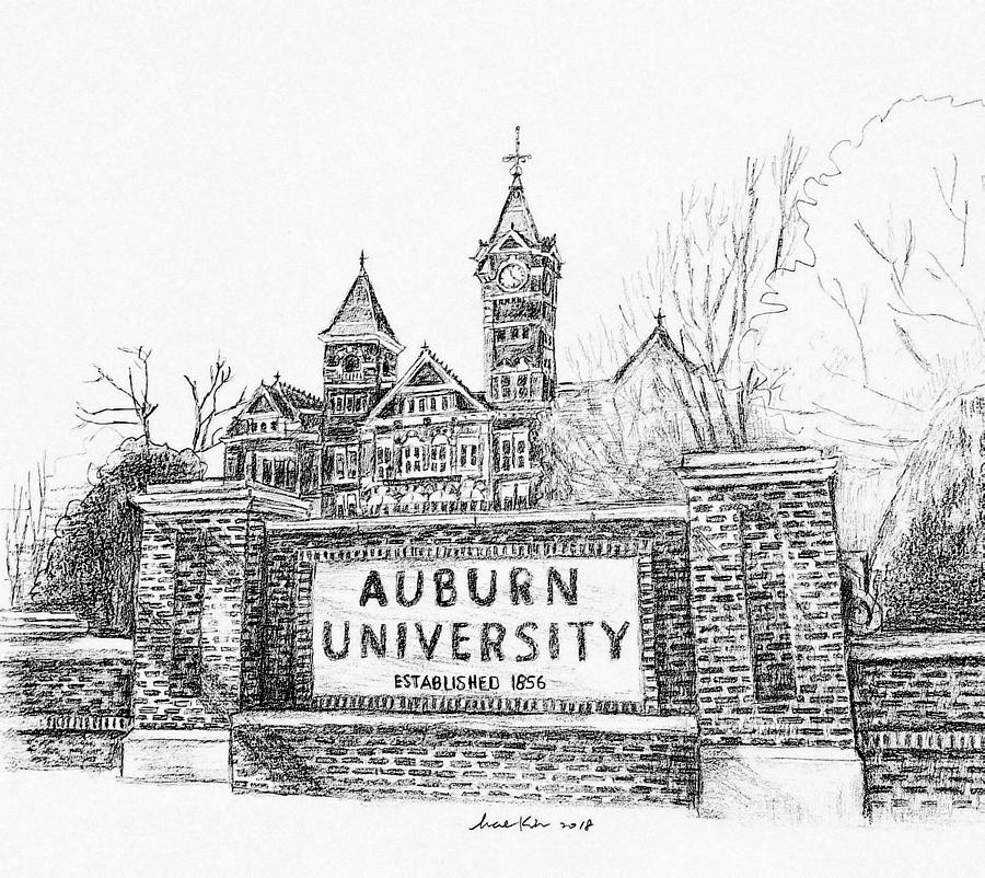 Auburn University  Drawing by Hae Kim
