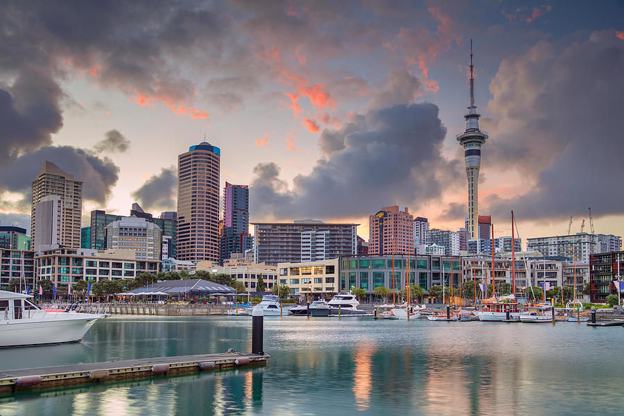 Architecture Photograph - Auckland. Cityscape Image Of Auckland by Rudi1976