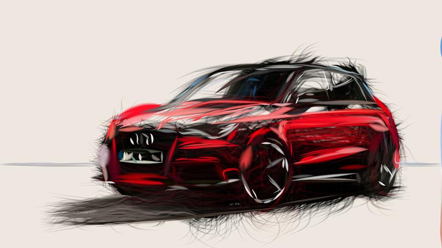 Audi A1 Amplified Draw Digital Art