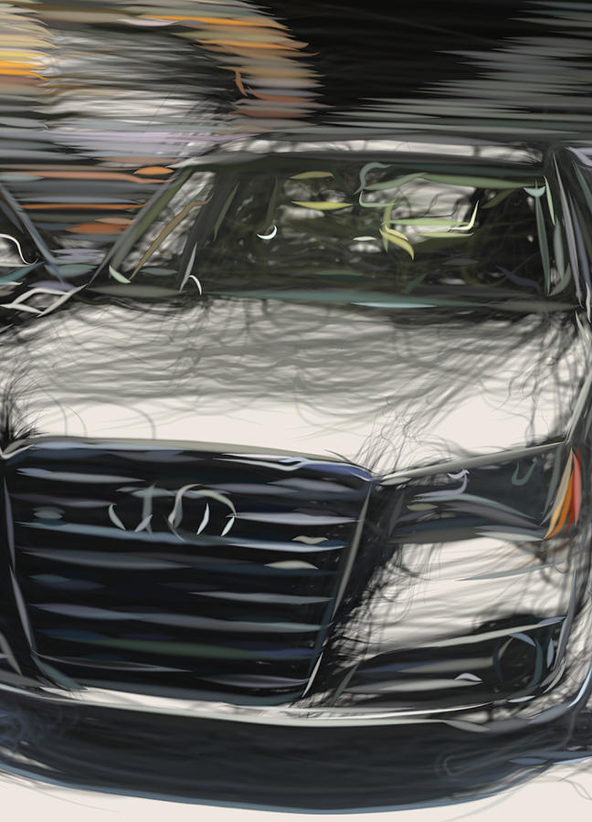 Audi A8  25054 Digital Art by CarsToon Concept