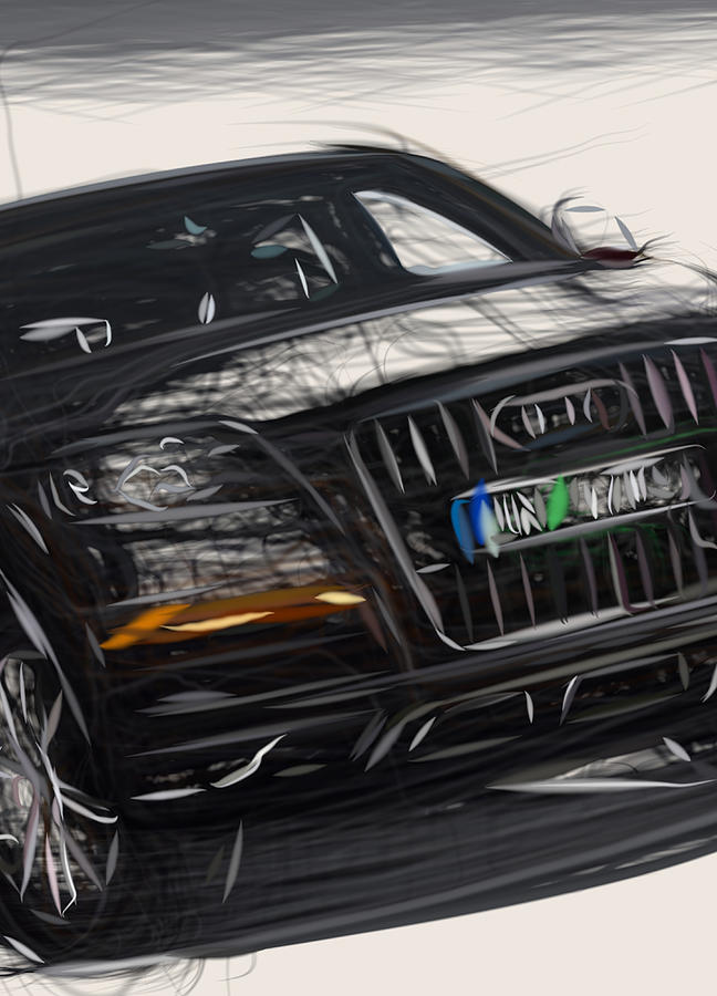 Audi Q7 42 Tdi Drawing Digital Art