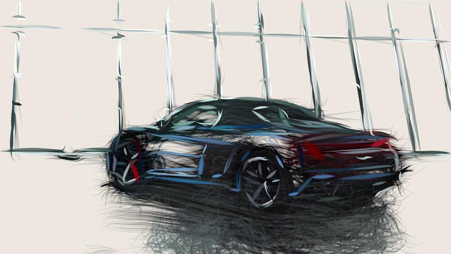 Audi R82 Drawing Digital Art by CarsToon Concept