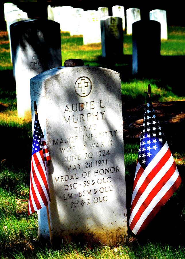 Audie Murphy - Most Decorated Hero Photograph by Paul W Faust - Impressions of Light