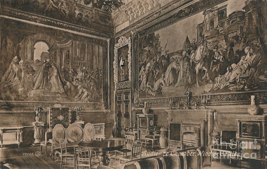 Audience Chamber, Windsor Castle, C1917 Drawing by Print Collector