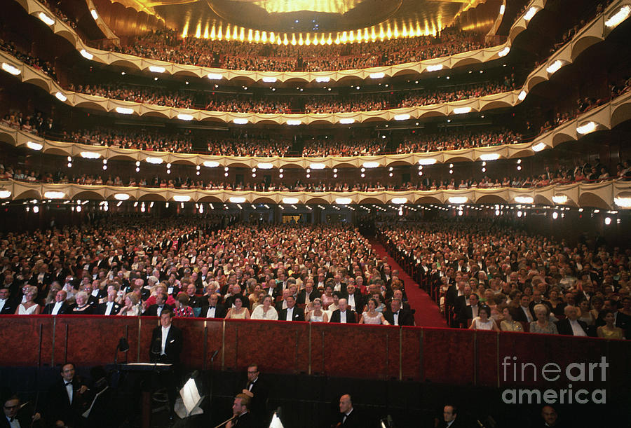 Audience In New Metropolitan Opera House Photograph by Bettmann