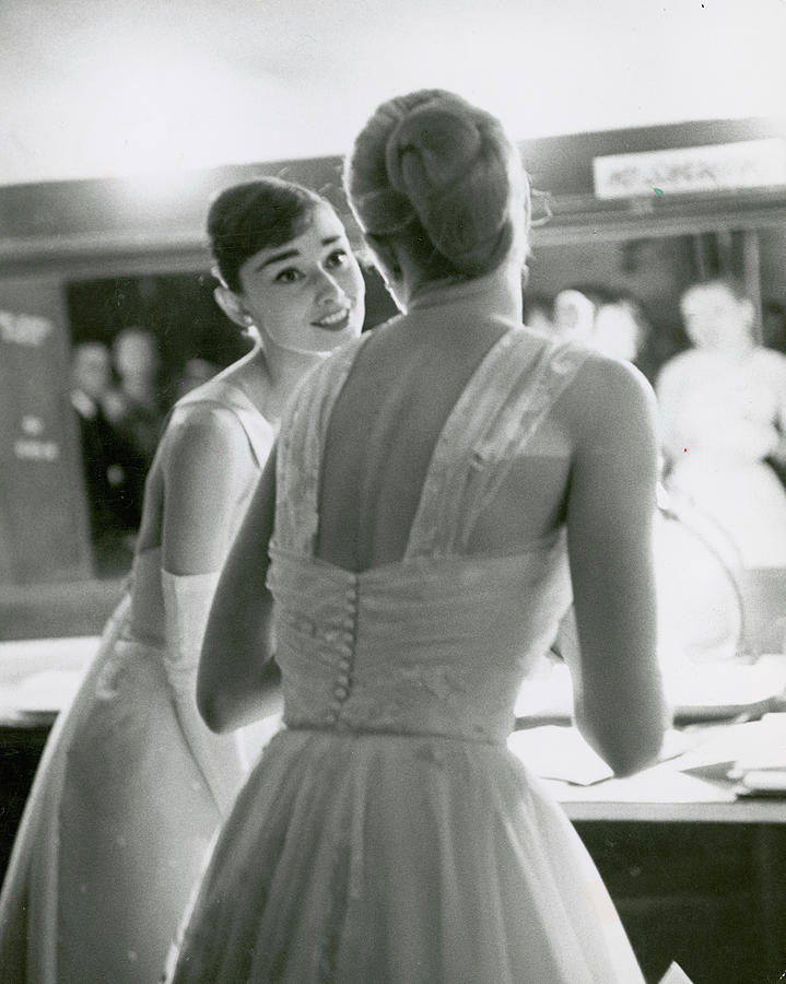 Audrey Hepburn Photograph - Audrey Hepburn and Grace Kelly by Allan Grant