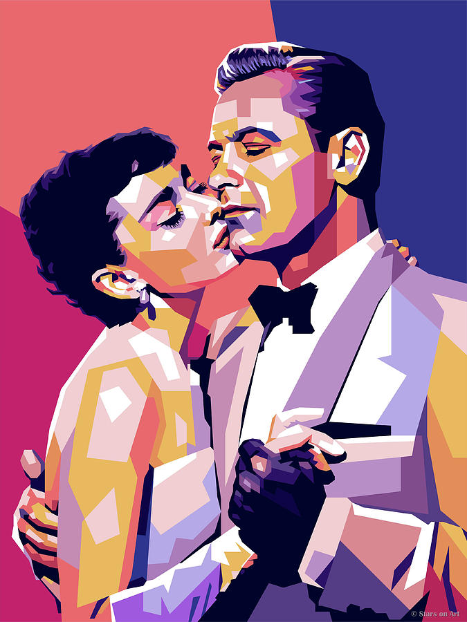 Audrey Hepburn and William Holden Digital Art by Movie World Posters