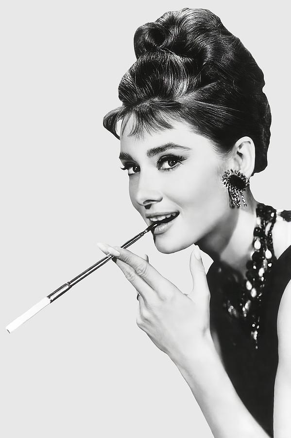 Audrey Hepburn As Holly Golightly 1961 T Shirt Digital Art By Daniel Hagerman