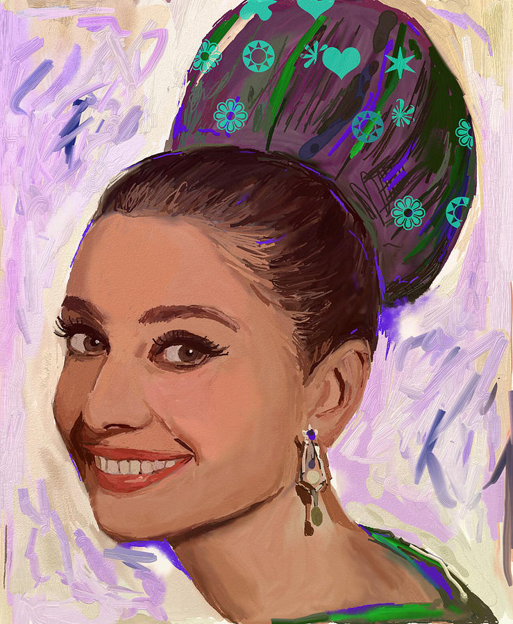Audrey Hepburn Painting by Bogdan Floridana Oana