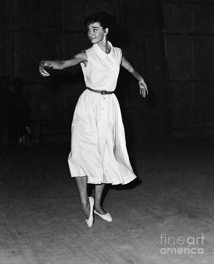 Audrey Hepburn Dancing The Gavotte Photograph by Bettmann