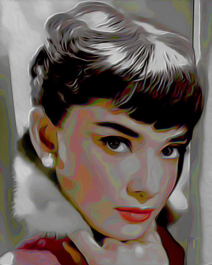 Audrey Hepburn Painting - Audrey Hepburn by Fli Art